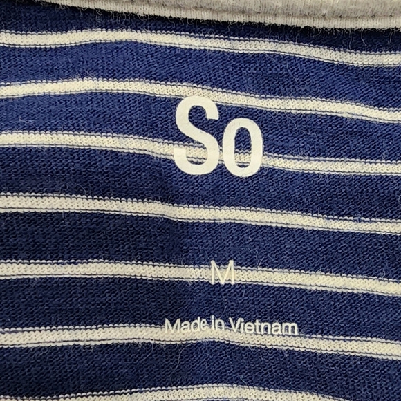 Navy Striped Sleeveless Top - Picture 4 of 6